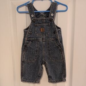 Carhartt Kids Denim Overalls - Dark Gray